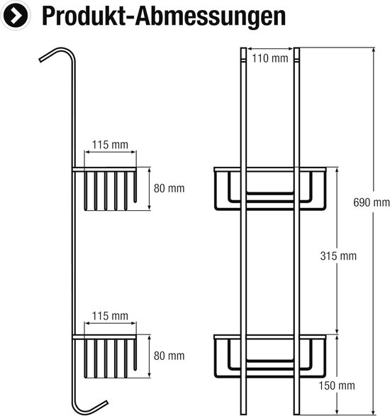 Wenko Terni turbo-loc douchewisser plus chroom - SK48062