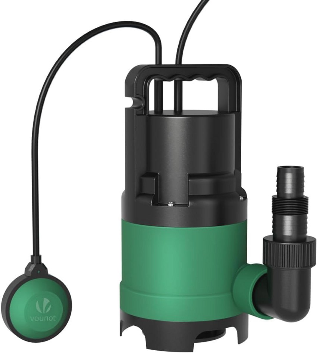 Dompelpomp voor Afvalwater - Max. 8000 l/u, Automatische Vlotterschakelaar, 7 m Diepte, 10 m Snoer