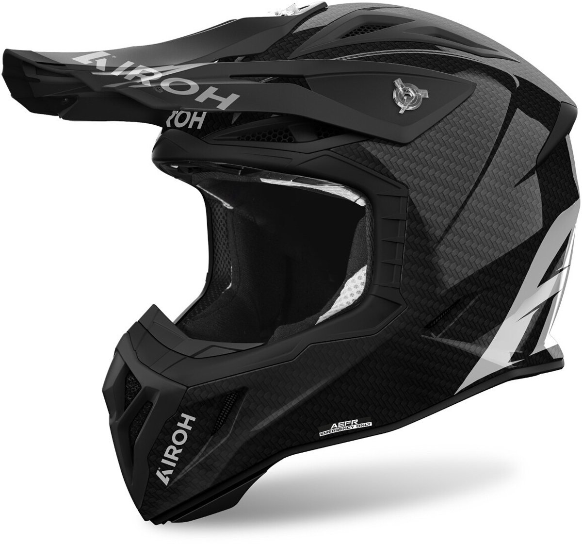 Airoh Aviator Ace 2 crosshelm Carbon glans zwart L