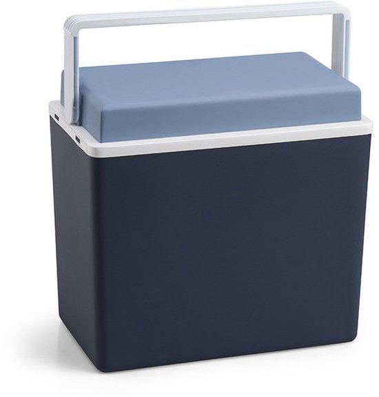Koelbox - 3x - blauw - klein formaat - 10 liter - 30,5 cm - koelboxen van Merkloos — afbeelding 2