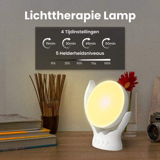 Slowwave Light Boost Max Daglichtlamp - Boost Je Slaap, Stemming En Energie Voorkom De Winterdepressie Optimaal Effect Bouw Lichtintensiteit Geleidelijk Op Verschillende Kleurtemperaturen Kantelfunctie