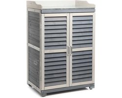 Opbergbox / Tuinkussenbox - Ruim en Weerbestendig - Ideaal voor Kussens, Tuinaccessoires en Speelgoed - Duurzaam Kunststof of Houtlook Design - Voor Terras, Balkon en Tuin - Praktische en Stijlvolle Buitenopslag