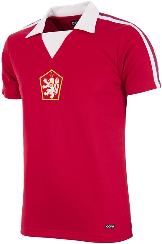 COPA Football - Tsjecho-Slowakije 1976 - Retro Voetbalshirt - Heren - M - Rood