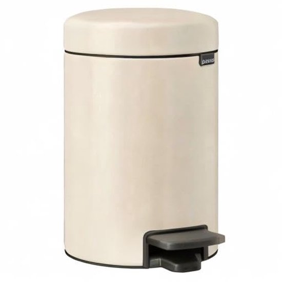 Brabantia NewIcon Prullenbak - 3 liter - Badkamer - Soft Beige