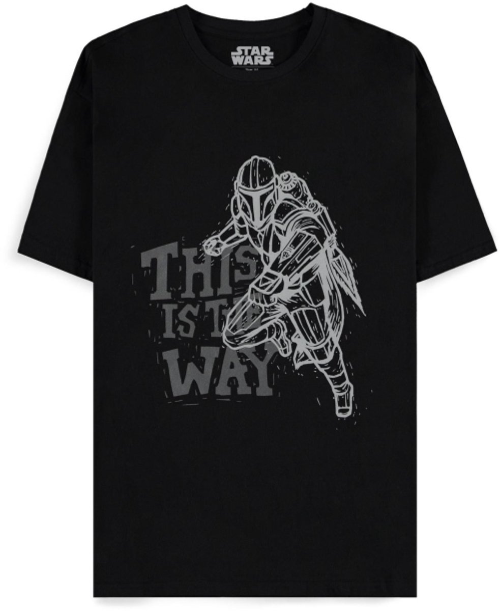 Star Wars The Mandalorian Heren T-shirt - zwart - M