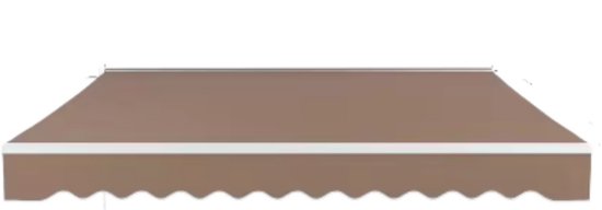 Store pare-soleil pour balcon - Store rétractable à bras articulé pour une protection solaire coupe-vent - Store de toit coulissant - 3 x 2,5 m