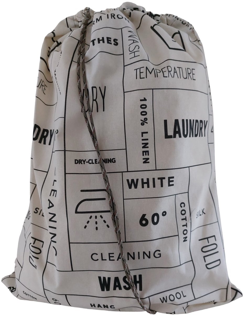 Bluvardi Katoenen waszak -Heavy Duty - met trekkoord - express cleaning XXL
