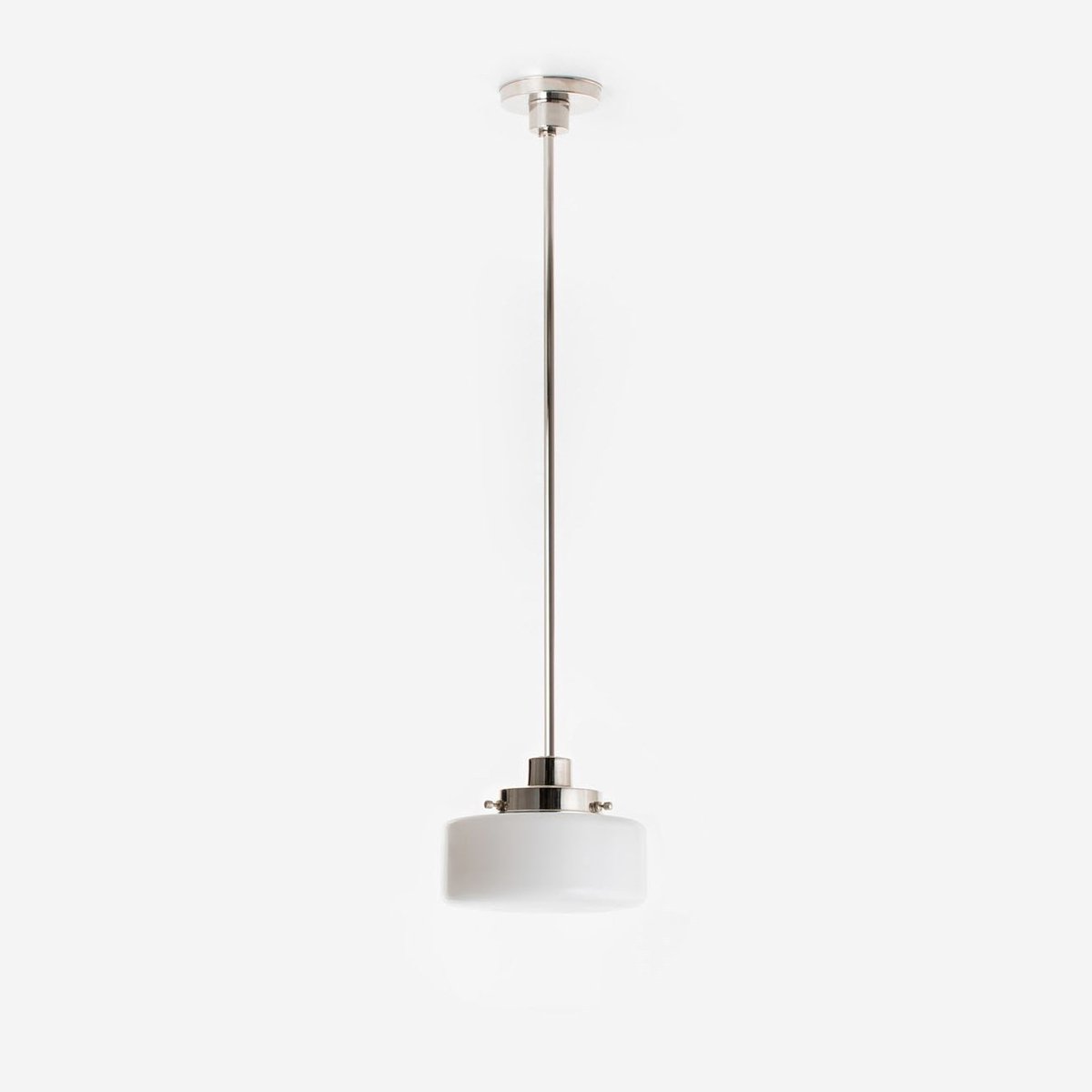 Coloured by Art Hanglamp Low Cilinder Ø 20 20's Nikkel - Art Deco Trade