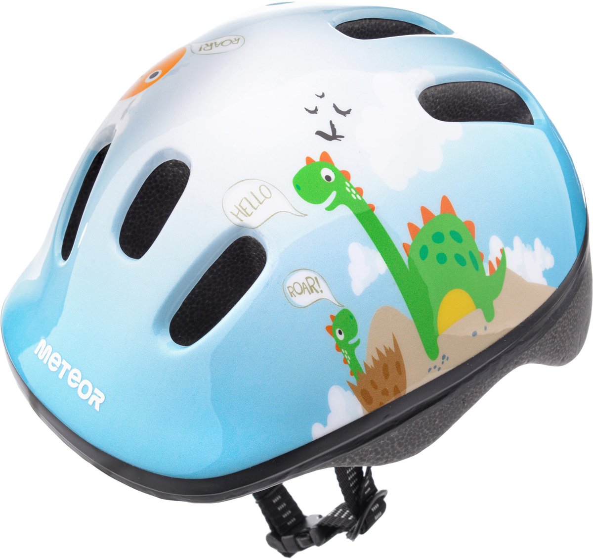 Meteor - Fietshelm - MV6-2 S 48-52 cm - Dino brul