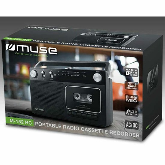 Muse M-152RC - Draagbare radio/cassetterecorder
