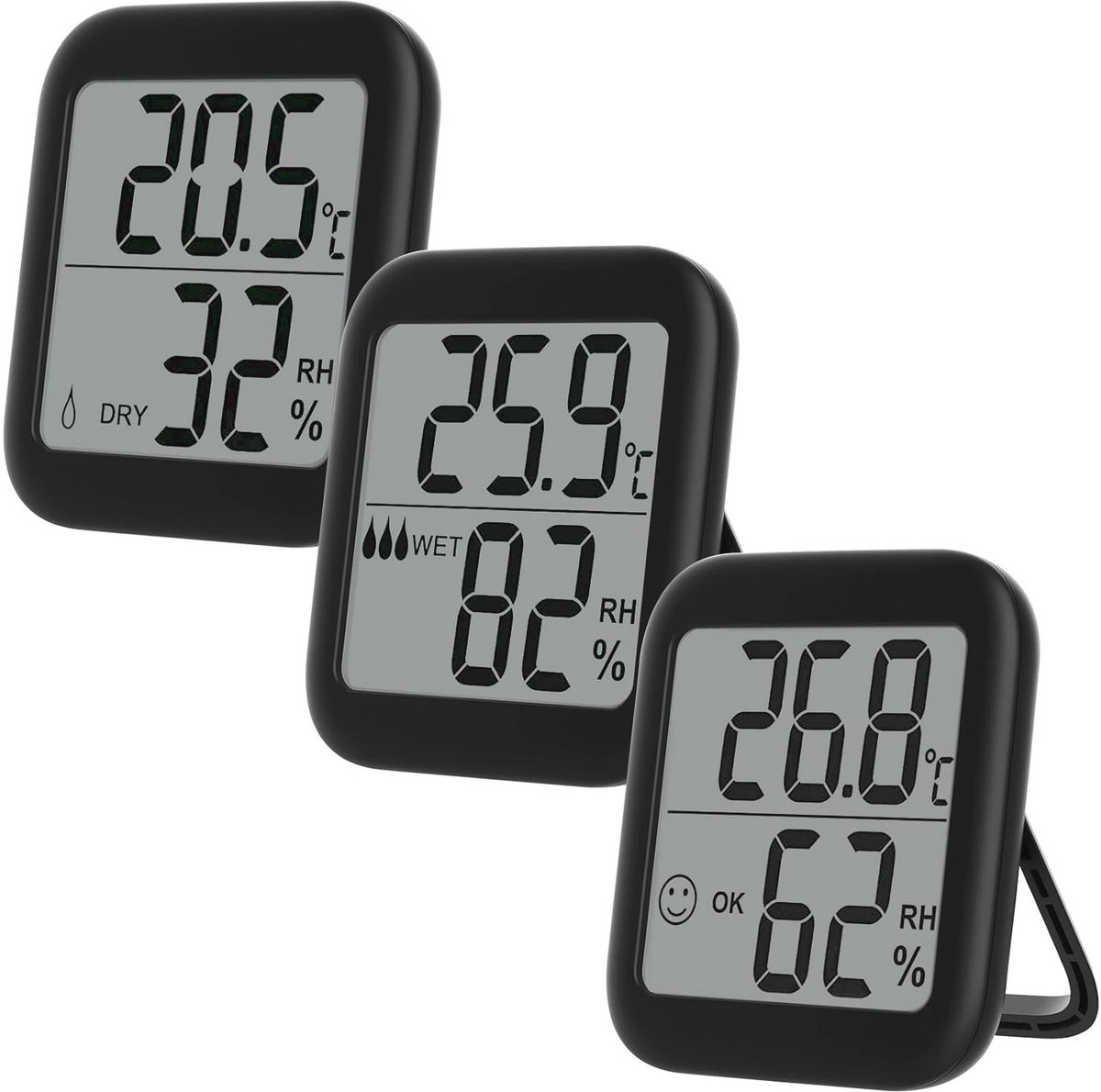 Kamerthermometer en Hygrometer voor Binnen en Buiten - Digitale Temperatuur en Vochtigheidsmeter