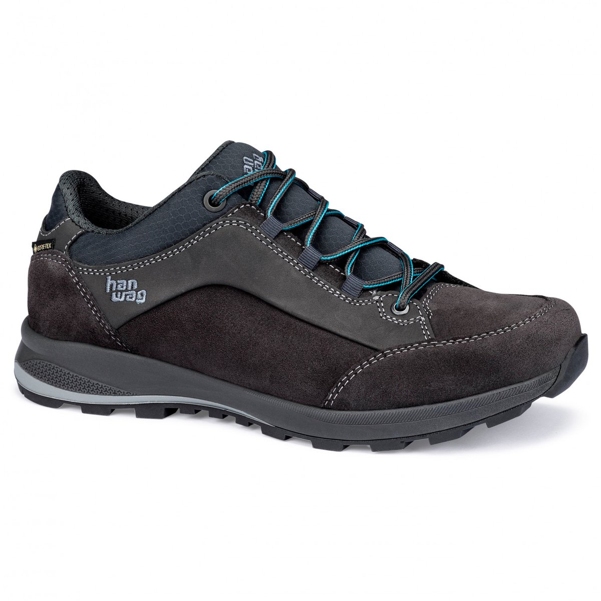 Hanwag Banks Low Lady GTX Wandelschoenen Dames 42.5 Asphalt / Ocean
