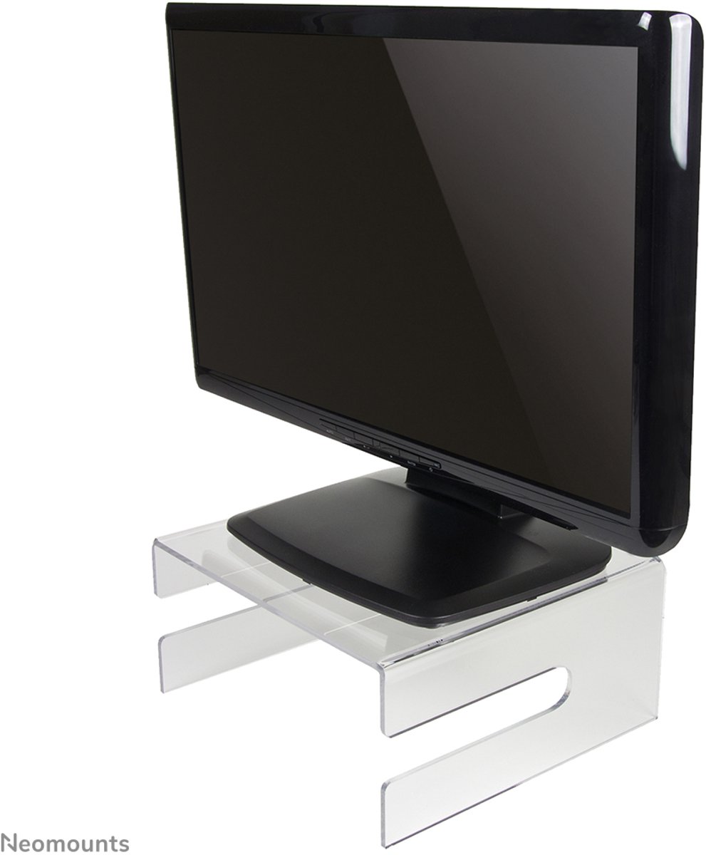 Neomounts NSMONITOR50 is een acrylaat verhoger voor LCD/TFT/CRT schermen.