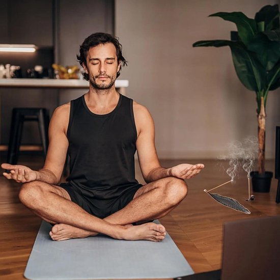 Geurende Wierookstokjes Set met Houder voor Meditatie Yoga Ontspanning