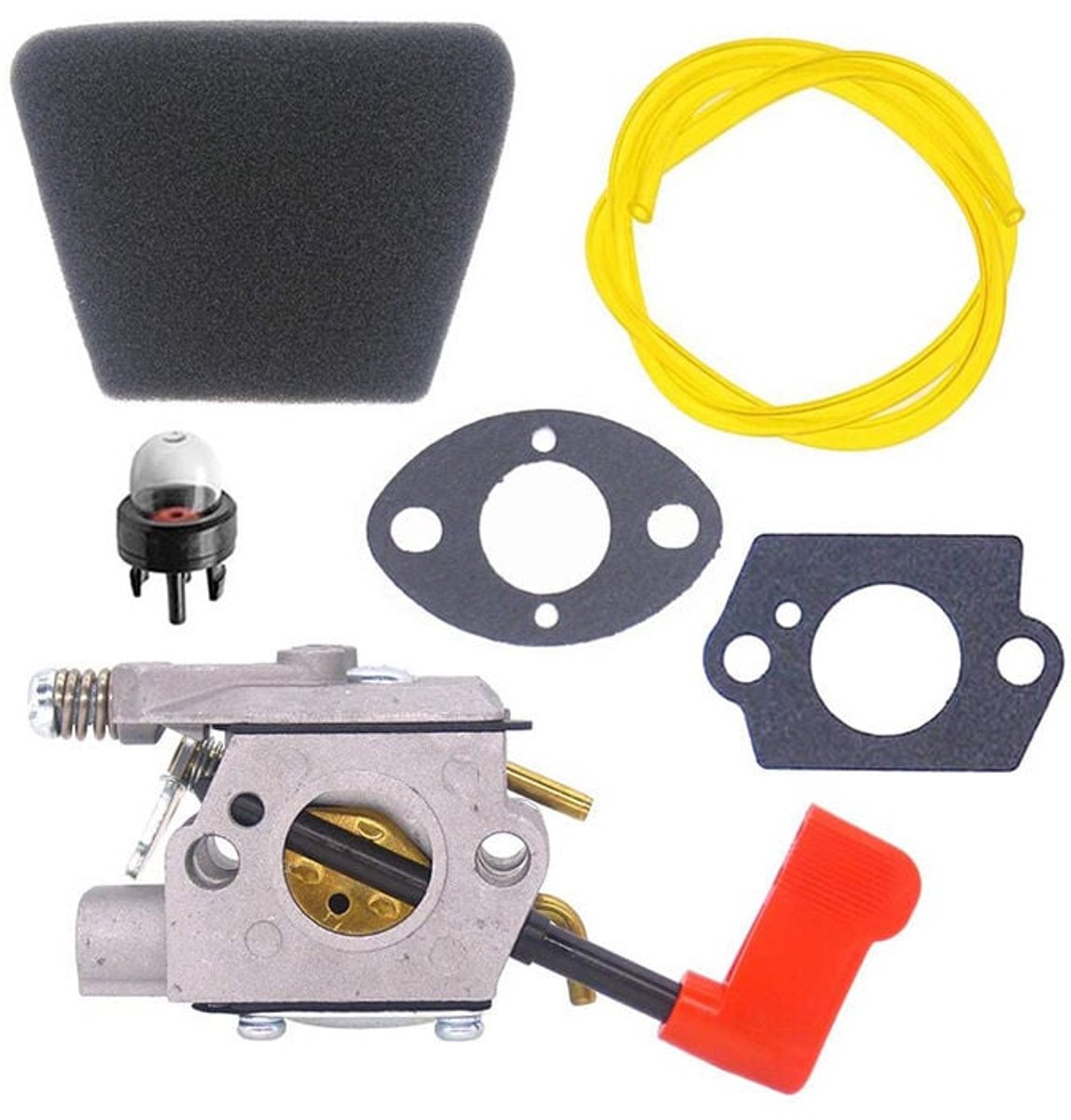 Geschikt voor Carburateur compatibel met heggenschaar wt-628 wt-628–1 pp331 pp445 ppb300.