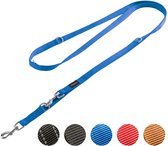 Vitazoo Hondenriem voor Training - 3 m - Nylon Grafiet Dubbele Leiband voor Kleine Middelgrote & Grote Honden - Verstelbare Honden Trainingslijnen 4 Verschillende Lengtes - Blauw