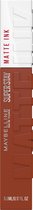 Maybelline New York - SuperStay Matte Ink Lipstick - 75 Fighter - Bruin - Matte, Langhoudende Lippenstift - 5 ml