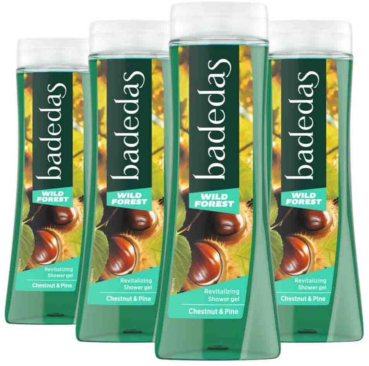 Badedas - Douche Wild Forest - 4 x 600 ml - Voordeelverpakking
