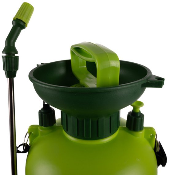 MOZY® - Plantenspuit - met Verstelbare Schouderriem en Lans - 5 Liter - Groen - Drukspuit - Onkruidspuit - Waterverstuiver - Handpomp van Merkloos	 — afbeelding 4