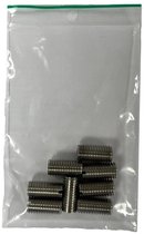 thumbnail: Schroefdraadinzet M10 Op M8 15 Mm Roestvrij Staal - 10 Stuks Met Afdichtband
