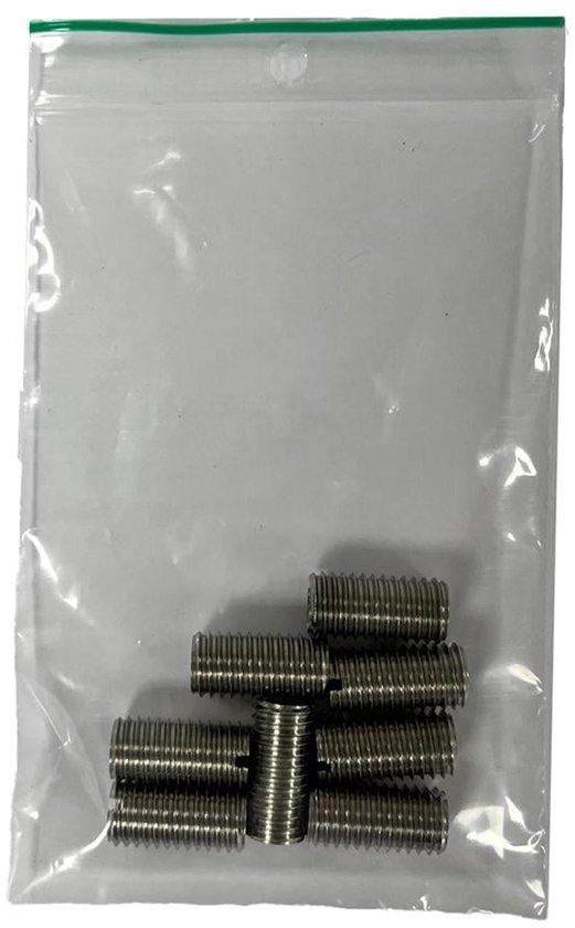 FLE - Verloopbus van m8 naar m10 - 8 stuks - lengte 20 mm
