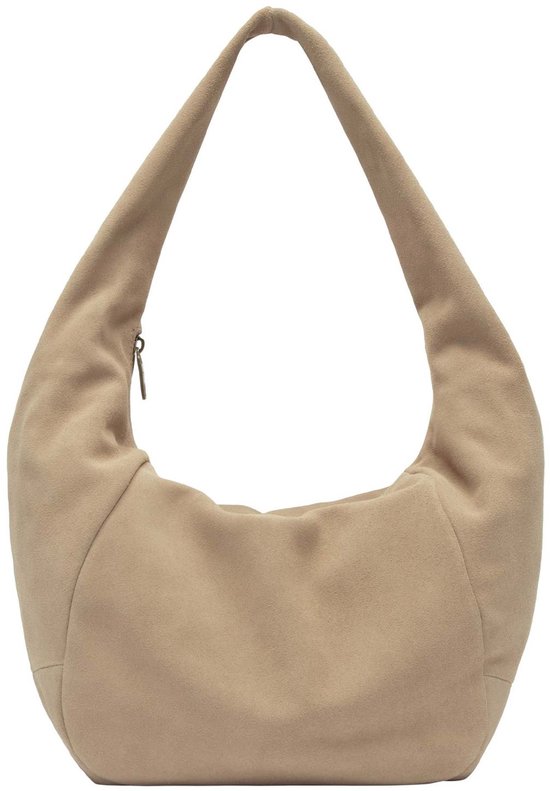 LIEBESKIND BERLIN Cuir Sac à épaule Farrah Hydro Suede Hobo Bag Beige