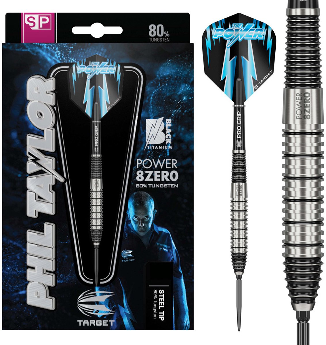 Target Phil Taylor Power 8ZERO 2 Swiss Point 80% - Dartpijlen 22 Gram