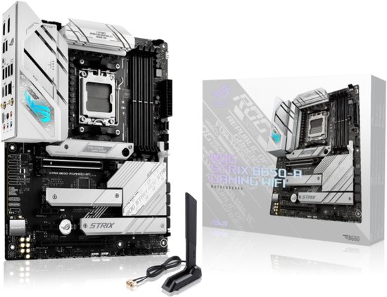 Moederbord – Asus ROG STRIX B650-A GAMING WIFI – ATX – Socket AM5 – AMD B650 – DDR5 – ROG SupremeFX 7.1 – Realtek 2.5G LAN