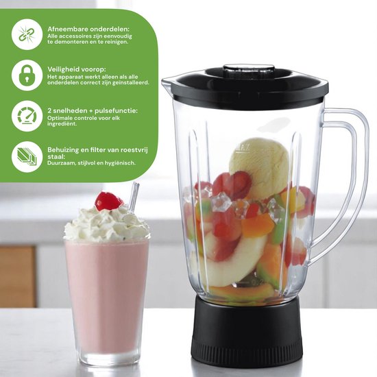 Fruit- en groentesap extractor (centrifuge) + blender + hakmolen + koffiemolen. 4 in 1 van Domo — afbeelding 3