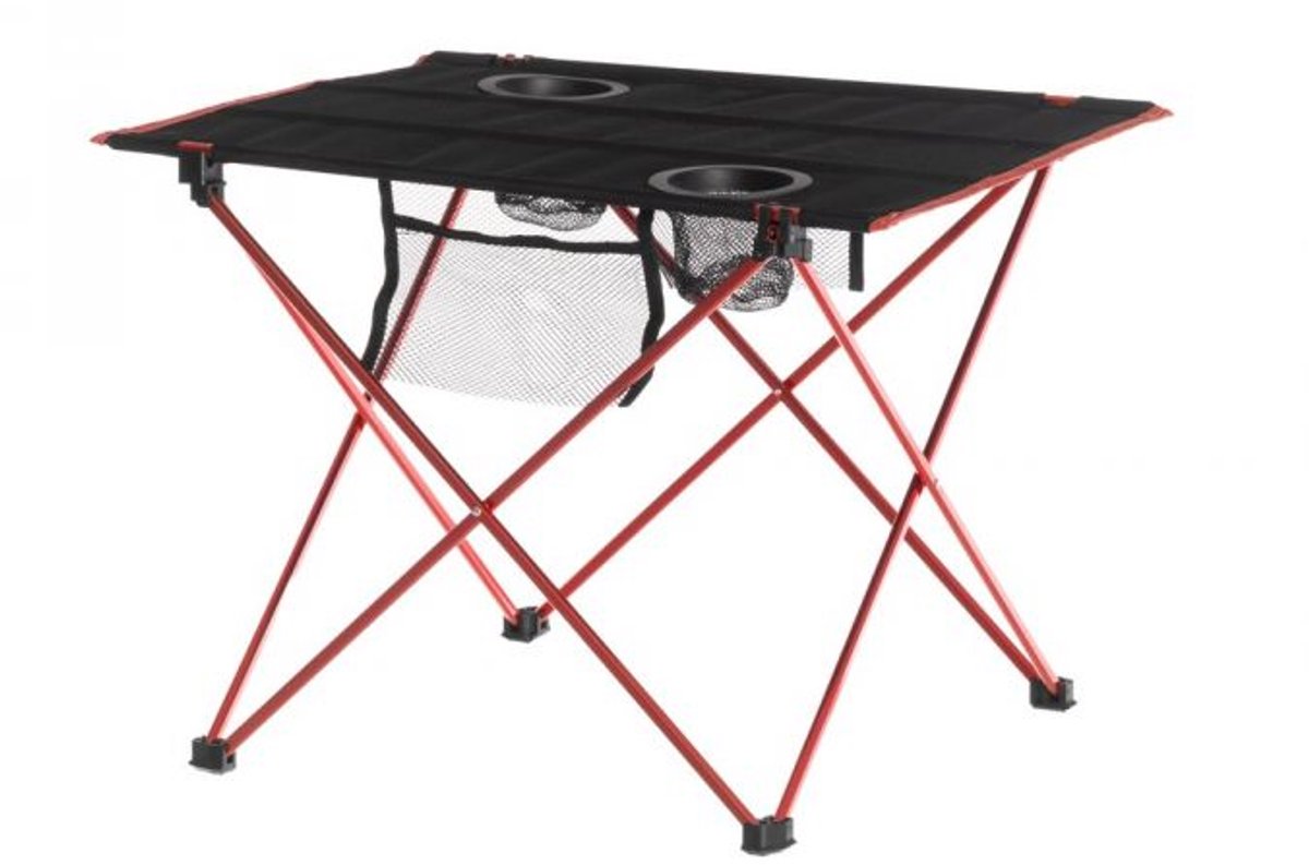 Atom Campingtafel 56x40x41cm | Opvouwbaar | Rood