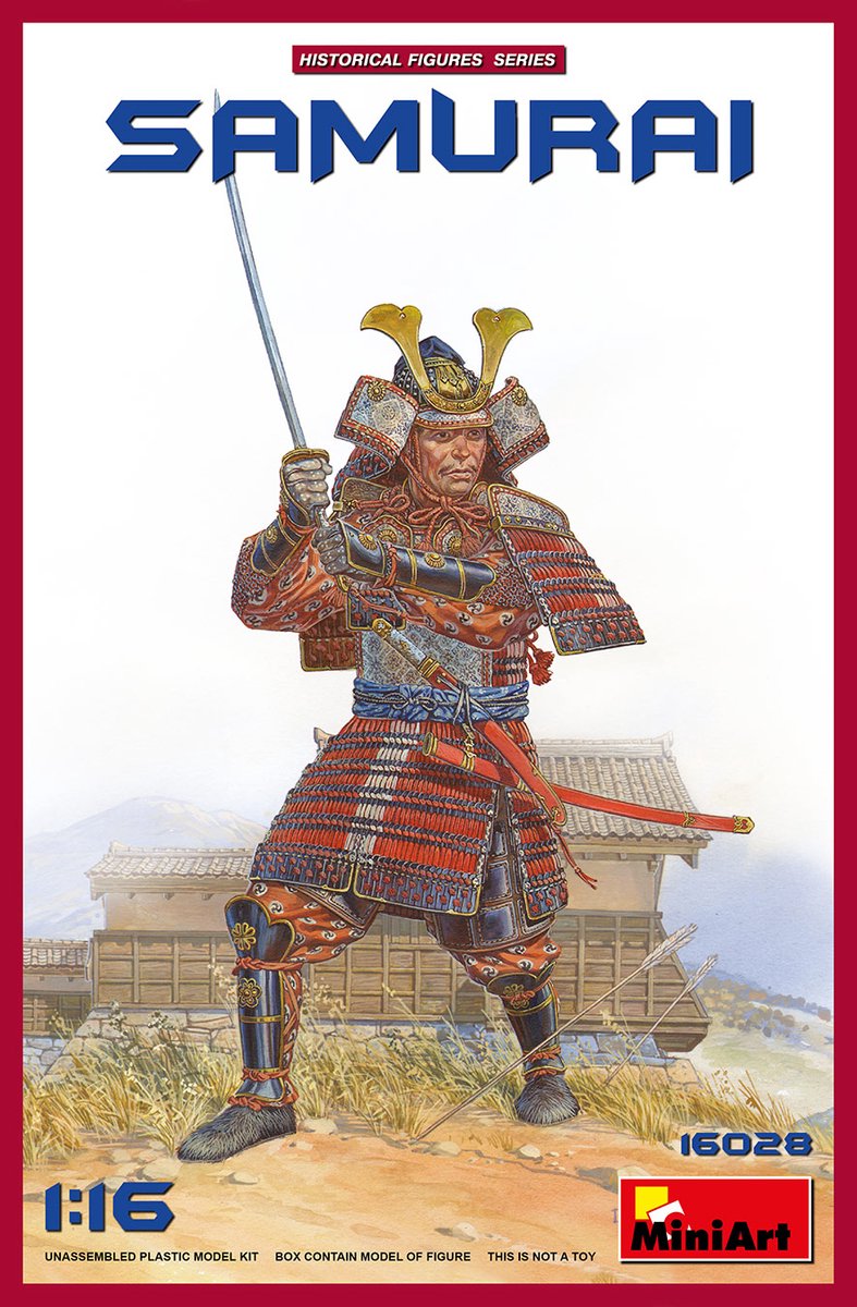 MiniArt Samurai Figure - Ongeassembleerd en ongeverfd modelbouwpakket 1:16