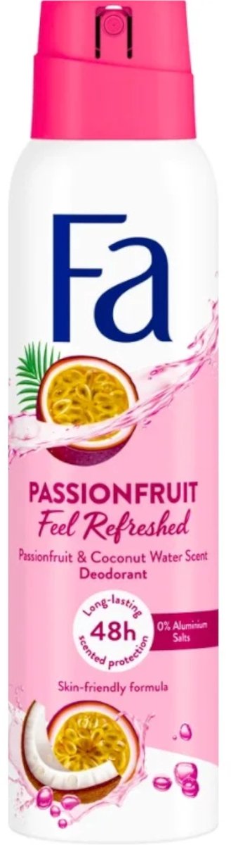 Goedkoopste Fa Deo Spray 150 ml Passion Fruit