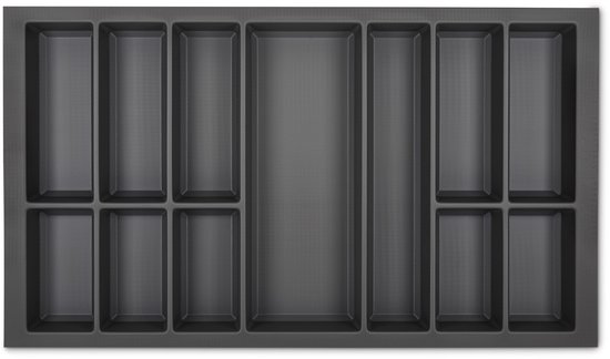 Orga-Box VII Bestekbak zwart 800 mm met Softtouch Oppervlak Orga-Box VII Bestekbak zwart 800 mm met Softtouch Oppervlak