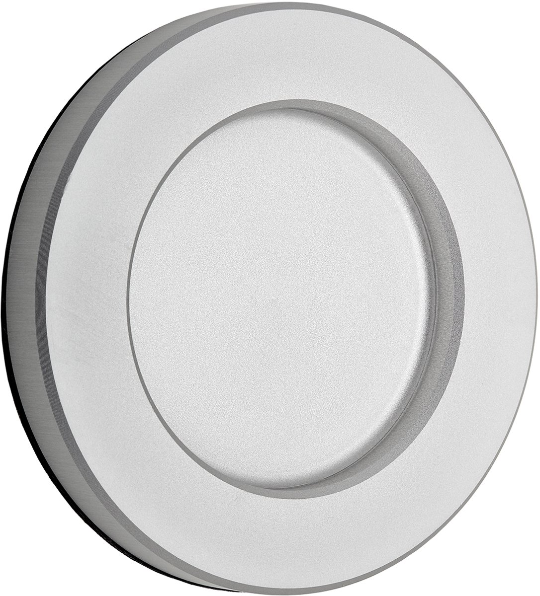 Schuifdeurkruk TEYO zilver geanodiseerd Ø 70 x 8 mm zelfklevend (3M VHB) Meubelkruk inox schaalgreep voor glazen deuren & kamerdeuren Schaalgreep om op glazen deur te kleven van SOTECH