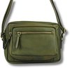 Sac bandoulière en cuir olive Eva - Lioné