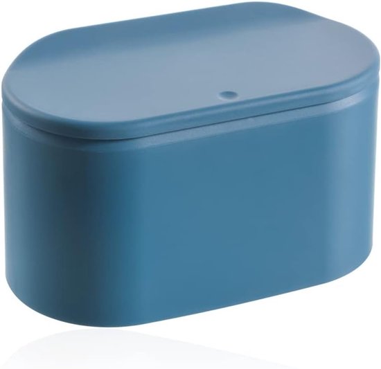 Vividron Set van 3 kleine vuilnisemmers met deksel, 10 liter, afvalemmer met drukdeksel, kleine vuilnisemmer/afvalmand voor badkamer, keuken, kantoor, slaapkamer (zwart, wit, grijs