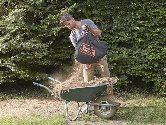 Accu-bladblazer met hakselaar en opvangzak - 3-in-1 met borstelloze motor en 36V kracht — afbeelding 4