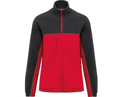 WK. Designed To Work Tweekleurige ecologishe uniseks fleece WK904 - Red / Dark Grey - XS