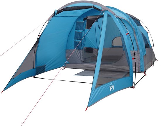 vidaXL - Tunneltent - 4-persoons - waterdicht - blauw van Vidaxl — afbeelding 2