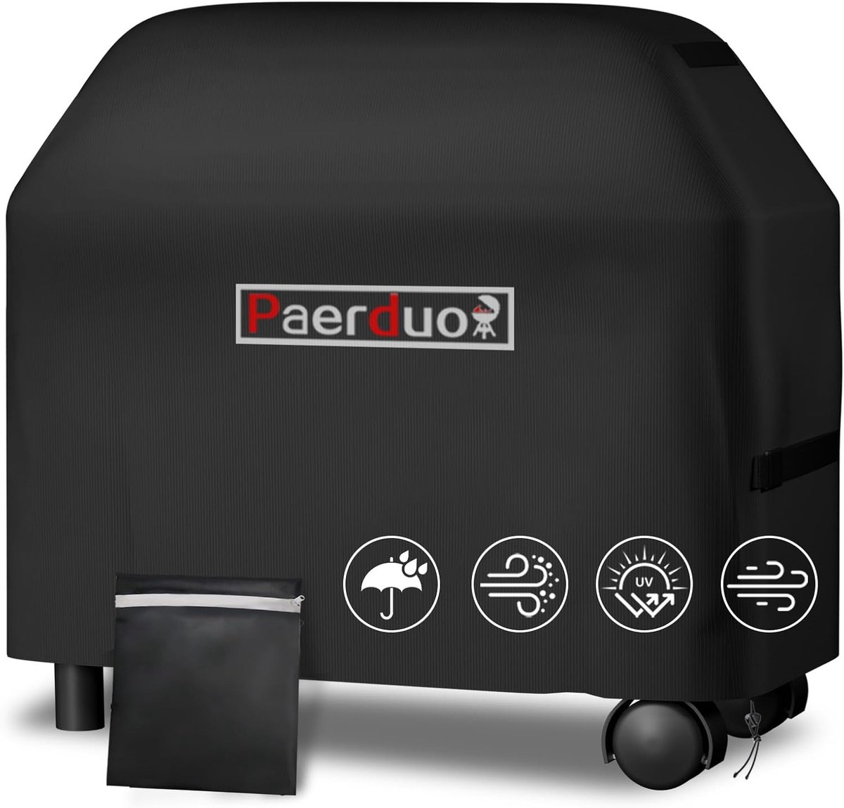 Barbecuehoes, weerbestendig, gasgrill, afdekzeil, 420D Oxford, waterdicht, winddicht, uv-bestendig, scheurvast (140 x 65 x 120 cm)