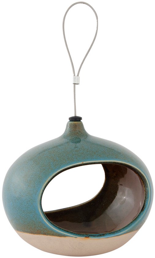 Wildbird Pimpelmees Op Hangende Voederschaal - Voerbak - 19x9 cm - Voedersilo - Pets Place