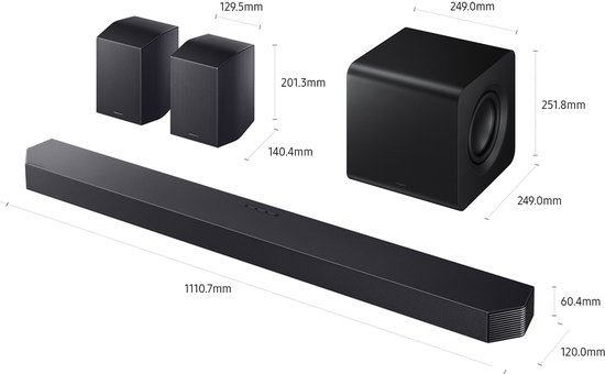 Samsung HW-Q930F/ZF soundbar luidspreker Zwart 9.1.4 kanalen 580 W van Samsung — afbeelding 3