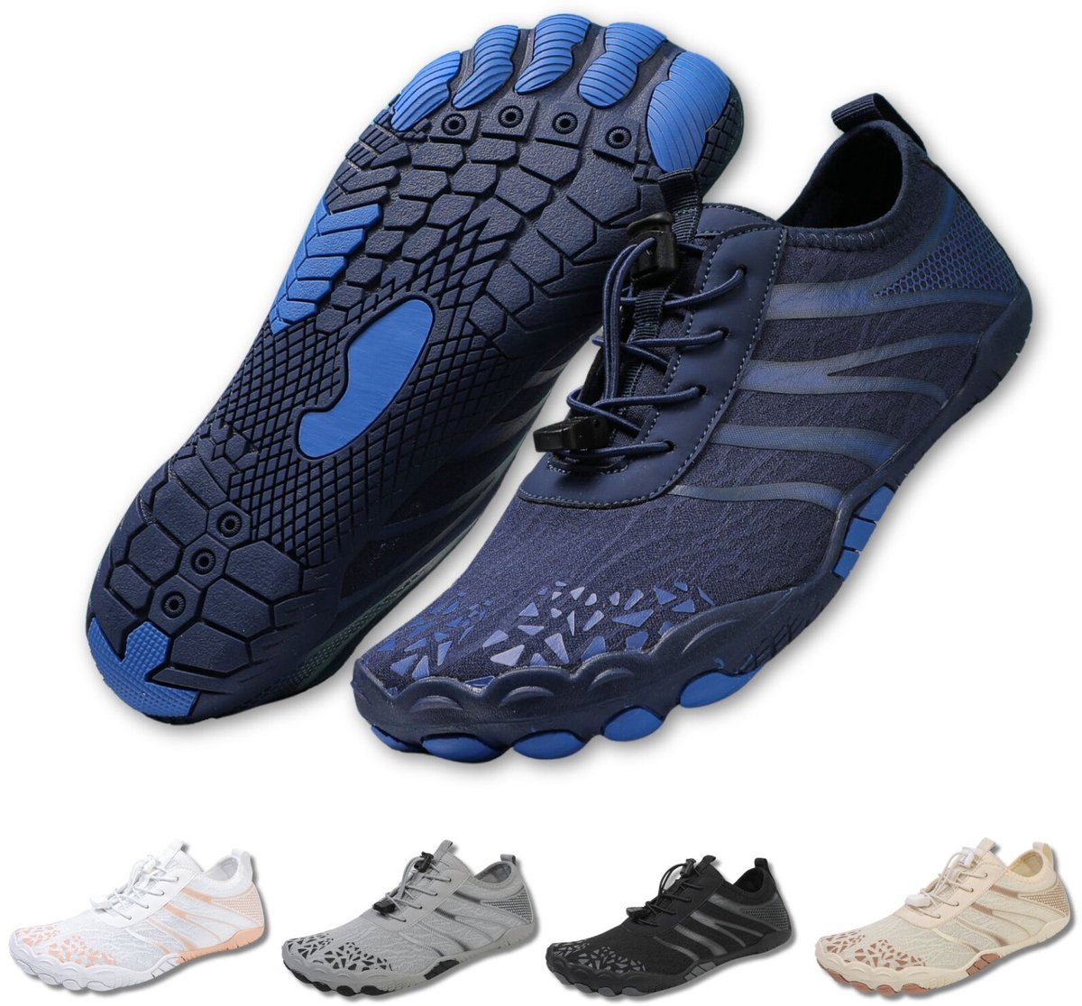 DOTALES - FlowStep barefoot schoenen Donkerblauw 37