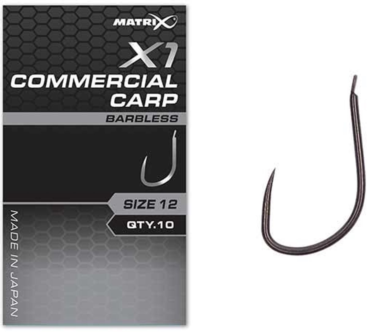 Matrix X1 Commercial Carp Spade-Barbless (10 pcs) - Maat : 16