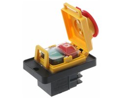 Noodstop knop, voltage release knop schakelaar