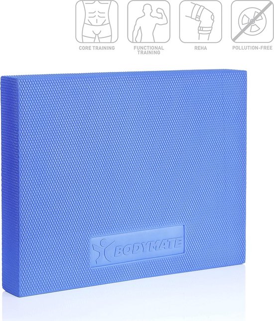 Relaxdays Balance Board Hout - Evenwichtstrainer Voor Beginners & Gevorderden (8 X 40 Cm, Natuur/Zwart)