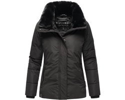Korte winterjas Navahoo Frostii voor dames - zwart - XL