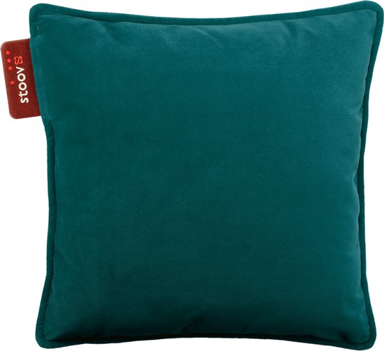 Stoov S2 Warmtekussen | Ploov Petrol Green | Duurzaam & Draadloos | Infrarood warmtekussen | 45x45 cm | Standard batterij