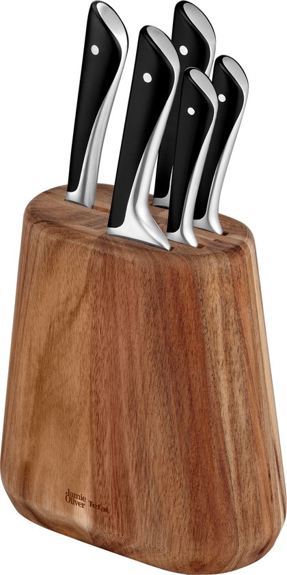 Foto: Tefal jamie oliver messenset 5 delig met messenblok