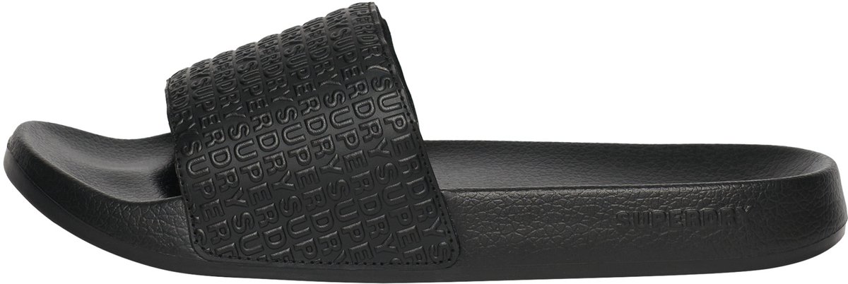 Superdry - Badslippers met all-over reliëfopdruk - Heren - Slippers